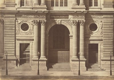 Bottenvåningen i Pavillon Turgot, Louvren, Paris av Édouard Baldus