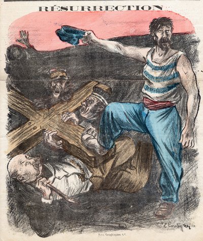 Omslag till "" The Socialist Chambard", nummer 71, Satirical in Colors av Edouard Couturier