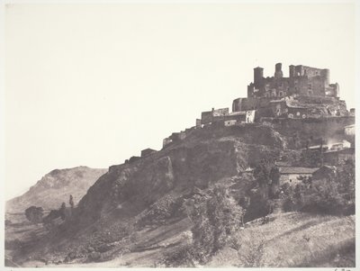 Chateau de Murol i Auvergne av Edouard Denis Baldus