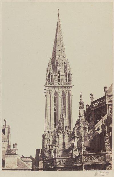 Kyrkan Saint-Pierre, Caen av Edouard Denis Baldus