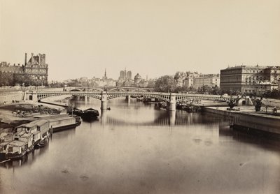 Die Solferino-Brücke, Paris, ca. 1860 von Edouard-Denis Baldus