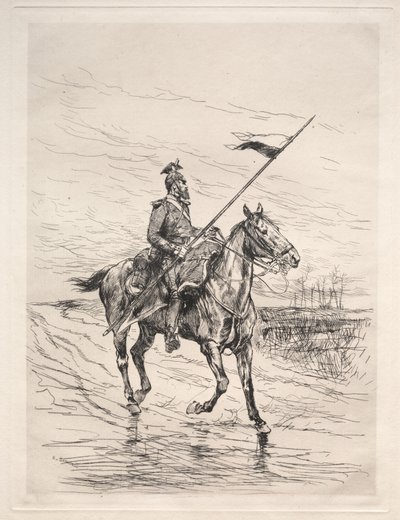 En Uhlan. av Jean-Baptiste Edouard Detaille