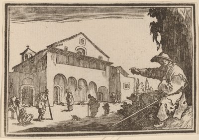 Fattighus av Edouard Eckman after Jacques Callot
