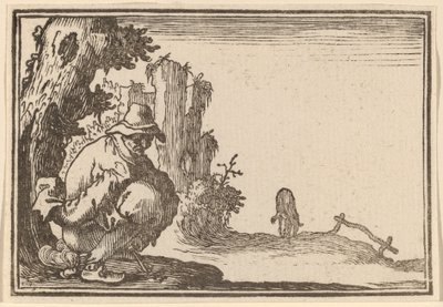 Bondens avföring av Edouard Eckman after Jacques Callot