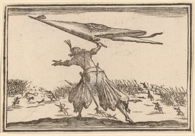 Fanebärare av Edouard Eckman after Jacques Callot