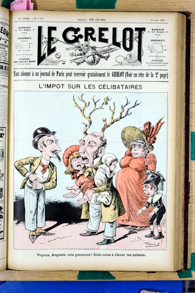 Omslag till "" Le Grelot"", nummer 1009, Satirical in Colors av Edouard Guillaumin Pepin