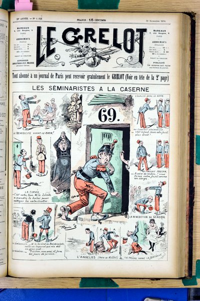 Omslag till "" Le Grelot"", nummer 1025, Satirical in Colors av Edouard Guillaumin Pepin