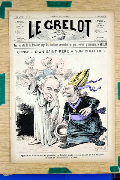 Omslag till "" Le Grelot"", nummer 1109, Satirical in Colors av Edouard Guillaumin Pepin