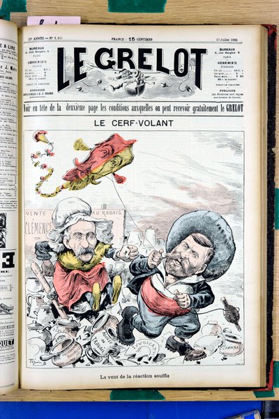 Omslag till ""The Grelot"", Satirical in Colors av Edouard Guillaumin Pepin