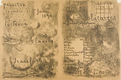 "La Revue Blanche" Förvandlade och ensamma själar av Édouard Jean Vuillard