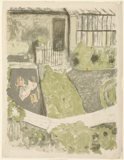 Trädgården framför studion av Édouard Jean Vuillard