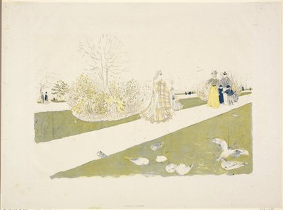 Tuilerieträdgården av Édouard Jean Vuillard