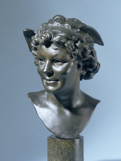 Head of Mercury (brons) av Edouard Lanteri