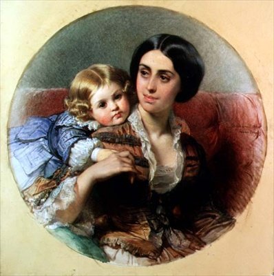 Moderlig ömhet av Edouard Louis Dubufe