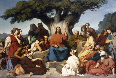 "Jesu Kristi överrättelse på berget" av Edouard Louis Dubufe