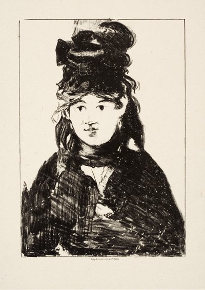 Berthe Morisot, ca 1872 av Édouard Manet