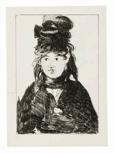 Berthe Morisot i svart av Édouard Manet