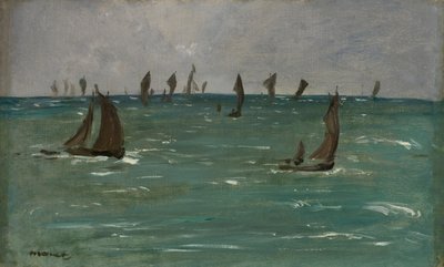 Båtar i Berck-sur-Mer, 1873. av Édouard Manet