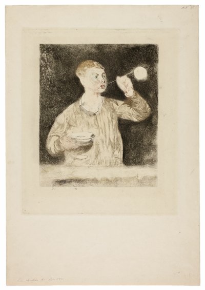 Pojke som blåser såpbubblor av Édouard Manet