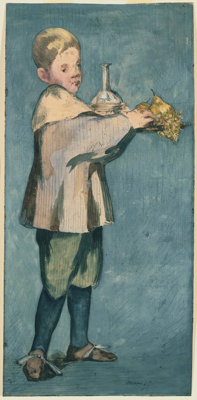 Pojke som bär en bricka av Édouard Manet