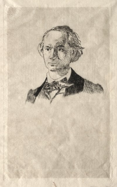 Charles Baudelaire, 1865. av Édouard Manet