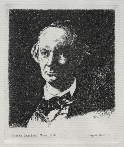 Charles Baudelaire, 1869. av Édouard Manet