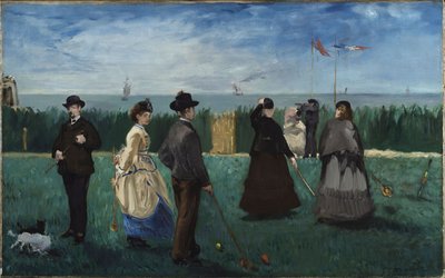 Krocket i Boulogne, ca. 1871. av Édouard Manet
