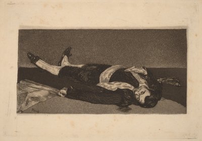 Död torero av Édouard Manet