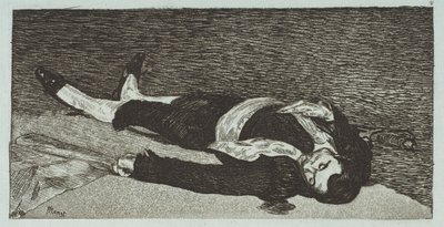 Död Toreador, 1867-68. av Édouard Manet