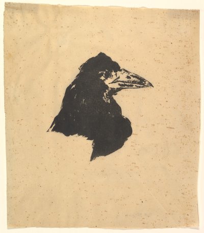Design för affischen och omslaget till The Raven av Edgar Allan Poe, 1875. av Édouard Manet