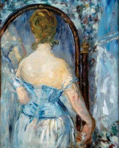 Framför spegeln av Édouard Manet