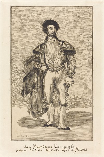 Dansaren Don Mariano Camprubi, 1862. av Édouard Manet
