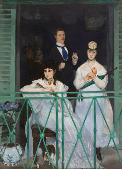 Franska:  Le balcon Balkongen av Édouard Manet