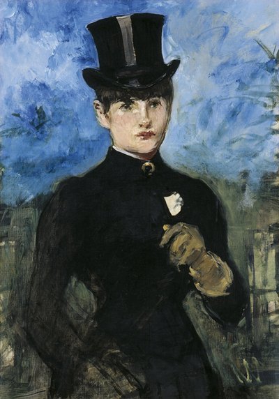 Ryttare, Fullface, ca. 1882 av Édouard Manet
