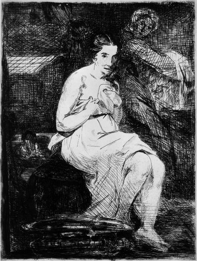 Toaletten, 1861 av Édouard Manet