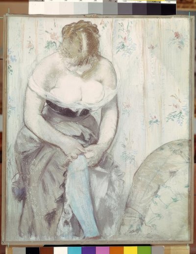 Kvinnan med strumpebandet av Édouard Manet