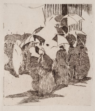 Kön davant la boucherie. av Édouard Manet
