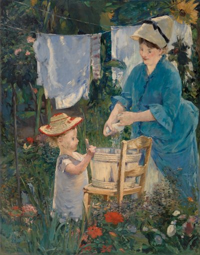 Tvättservice (Le Linge) av Édouard Manet