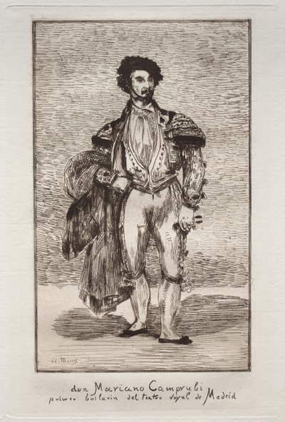 Dansaren (Don Mariano Camprubi) av Édouard Manet