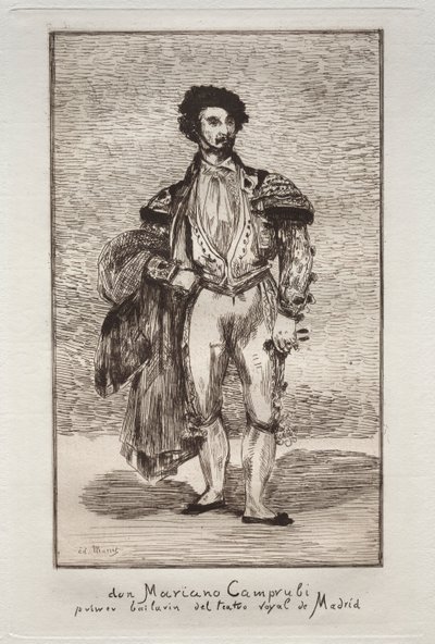 Dansaren Don Mariano Camprubi. av Édouard Manet