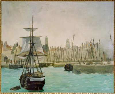 Hamnen i Calais av Édouard Manet