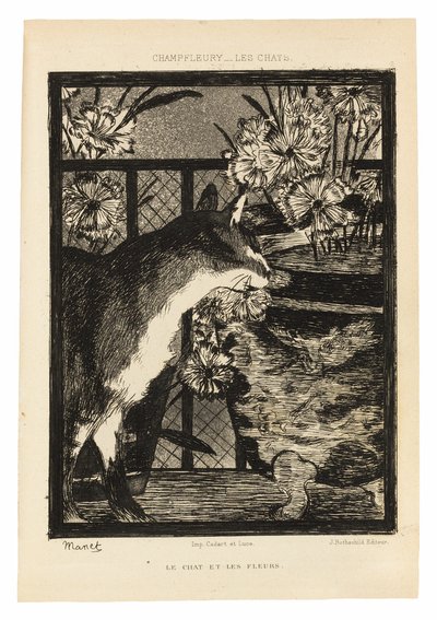 Katter av Édouard Manet