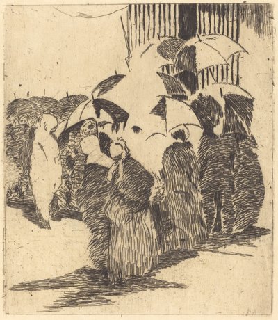 Linje framför slaktaren av Édouard Manet