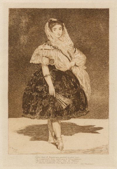 Lola de Valencia, 1862. av Édouard Manet