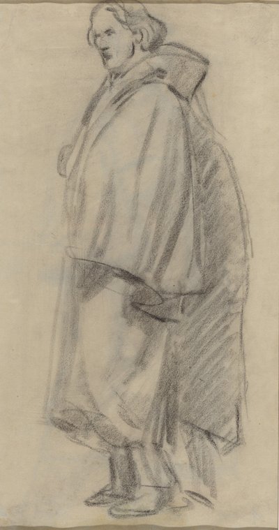 Man som bär en mantel [verso] av Édouard Manet
