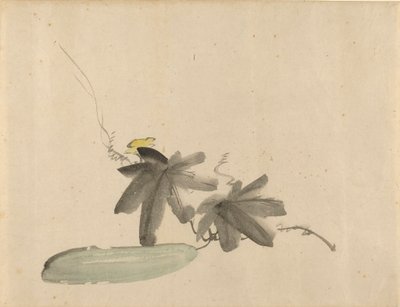 Manet - Gurka med blad, ca 1880 av Édouard Manet