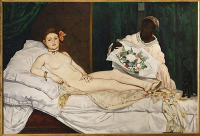 Olympia (olja på duk) av Edouard Manet