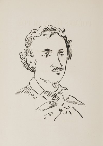 Porträtt av Edgar Allan Poe 1809-1849, 1889. av Édouard Manet