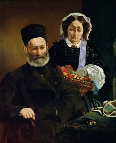 Porträtt av Monsieur och Madame Auguste Manet av Édouard Manet