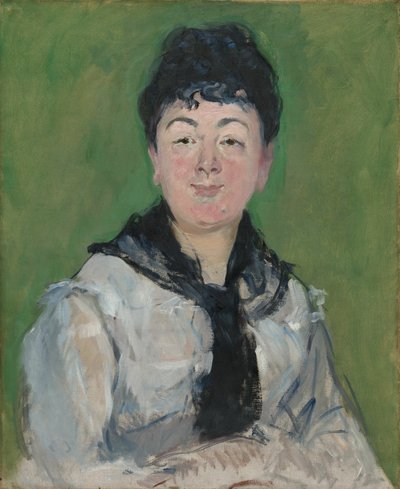Porträtt av en kvinna med en svart Fichu av Édouard Manet